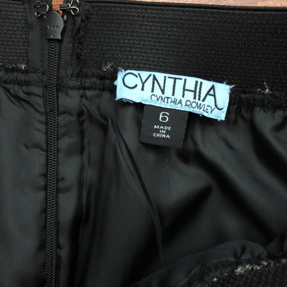 NWT Cynthia Rowley Gold Foil Mini Skirt Size 6 - Picture 6 of 6